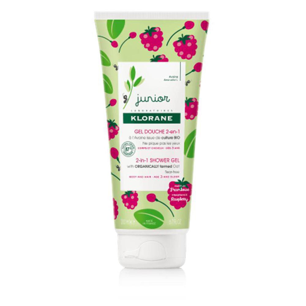 Klorane junior gel ducha frambuesa 200ml