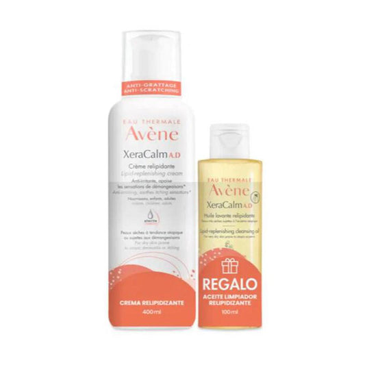 Avene xeracalm ad  balsamo 400ml+ aceite limpiador 100ml