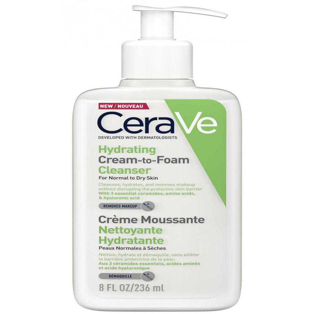 Cerave cr-mousse lavante hydratant 236ml