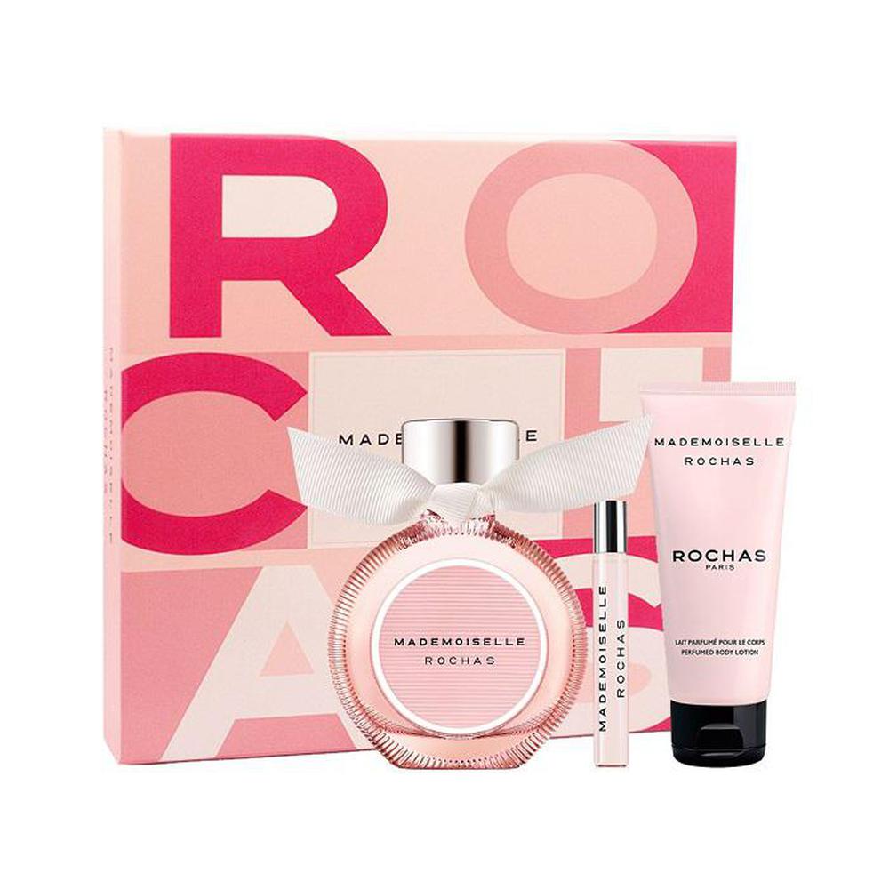 rochas mademoiselle epv 90ml + leche corporal 100ml