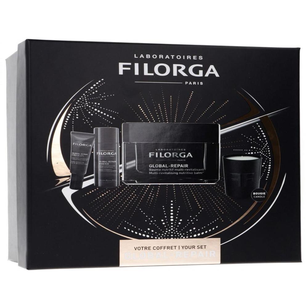 Filorga global-repair baume 50ml + filorga global-repair eye&lips 4ml + global-repair essence + vela