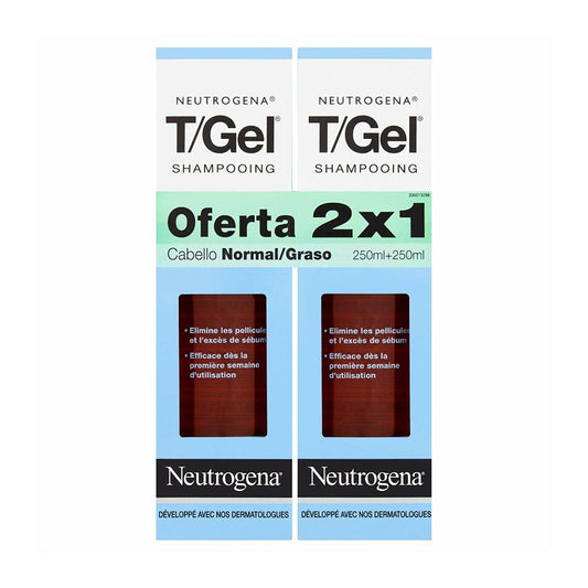 Neutrogena t/gel shampoo c.graso 2x250ml