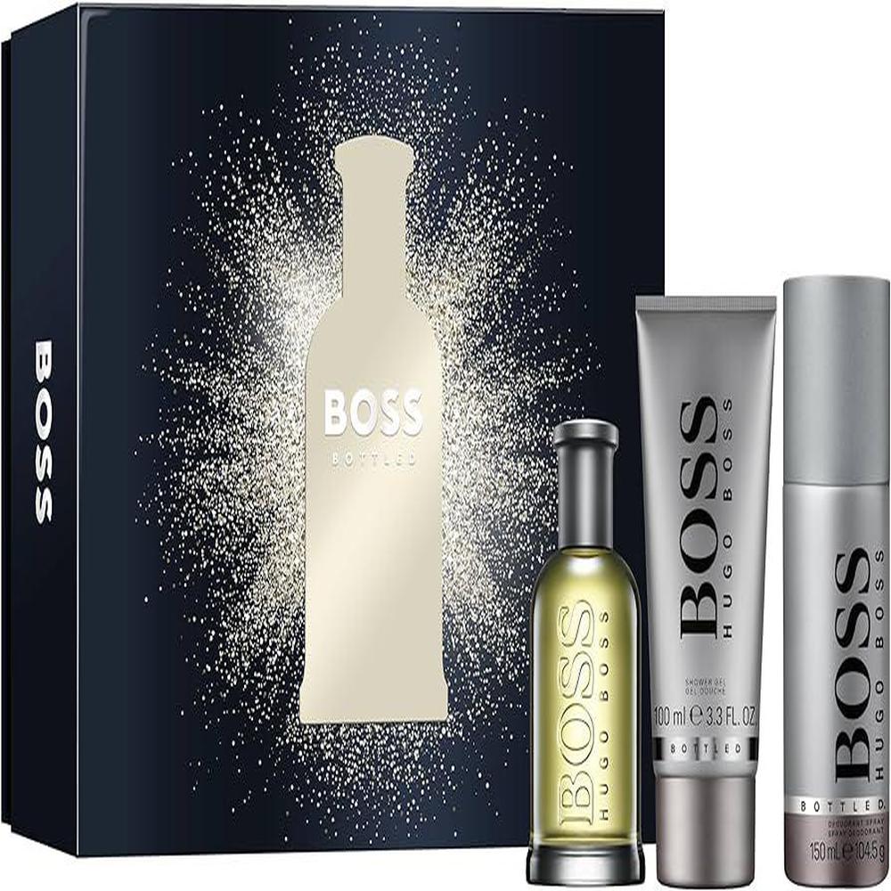 Hugo boss bottled eau tualet 100ml + deo + gel ducha 100ml