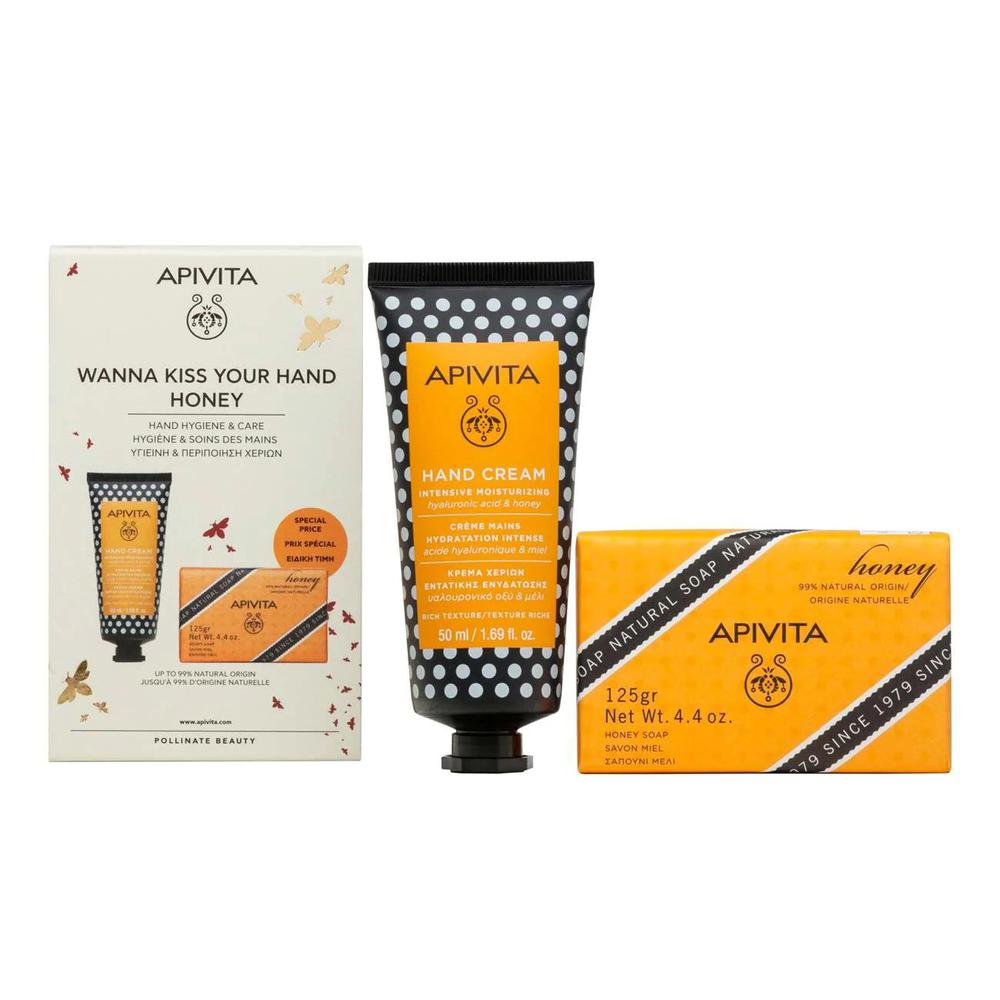 Apivita crema de manos miel + jabón natural