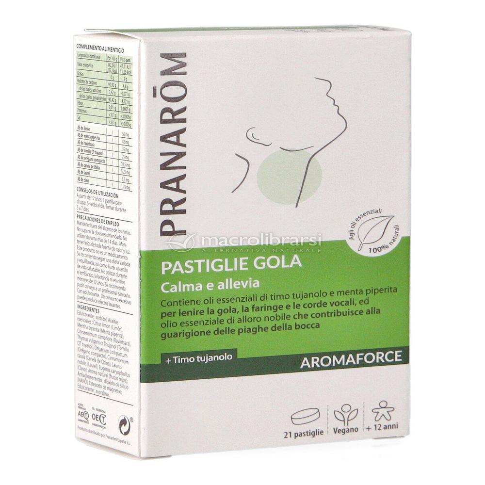 Pranarôm aromaforce pastilla gargan 21u