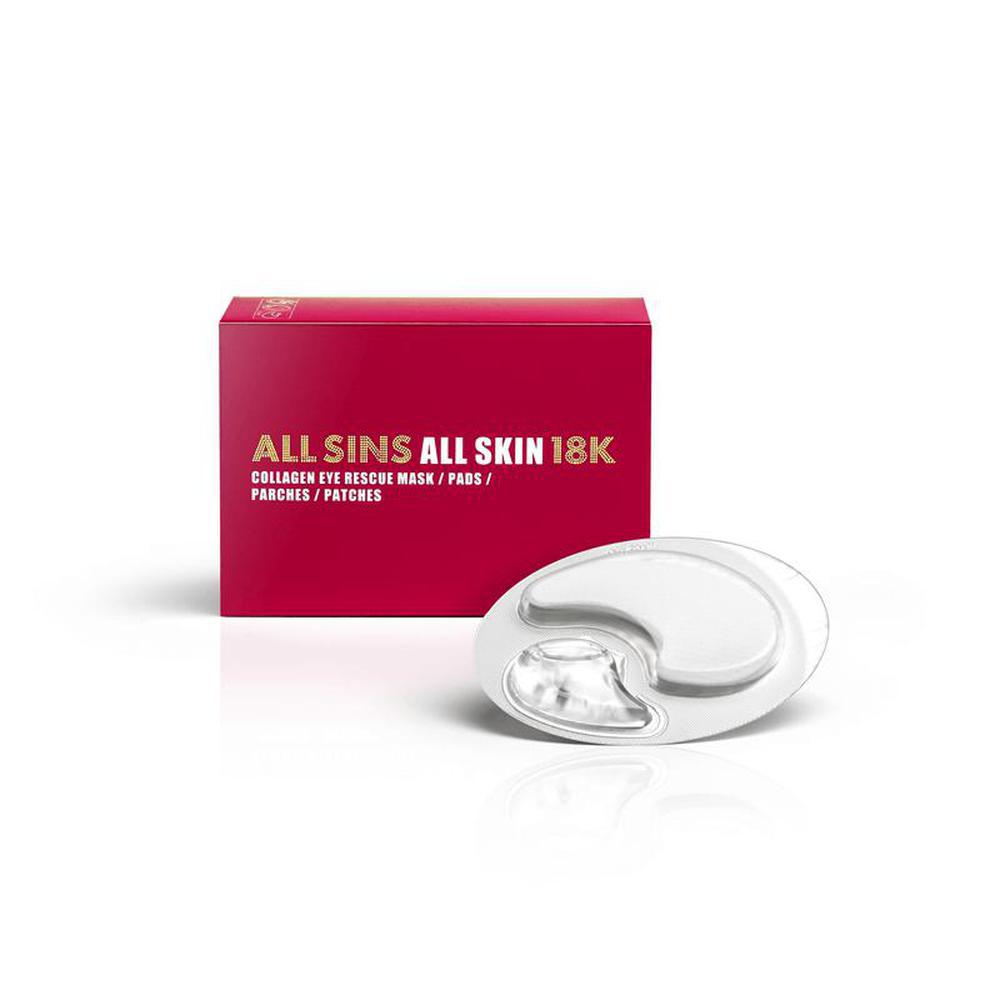 All sins 18k collagen eye rescue mask4x2